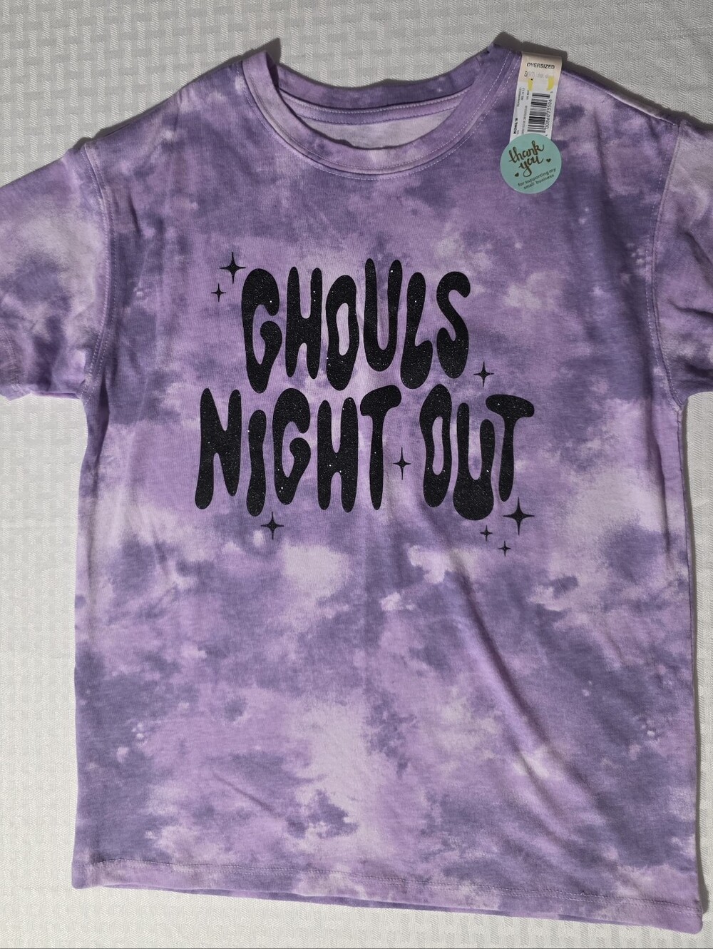 Kohl's Purple Tie-Dye 'Ghouls Night Out' Graphic Tee